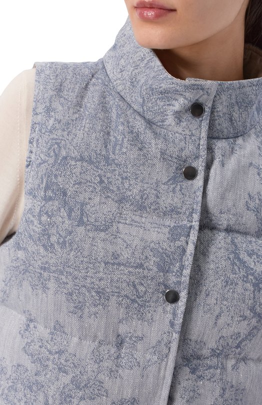 Утепленный жилет Lorena Antoniazzi P2642PI16A/5163 Голубой  P2642PI16A/5163 Фото 5