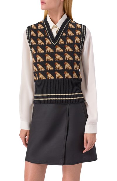 Шерстяной жилет VALENTINO, арт. 7B3K400P9K3, фото 3