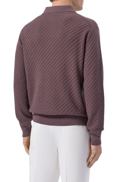 Поло из хлопка и шелка BRIONI, арт. UMR10L/PAK22, фото 4