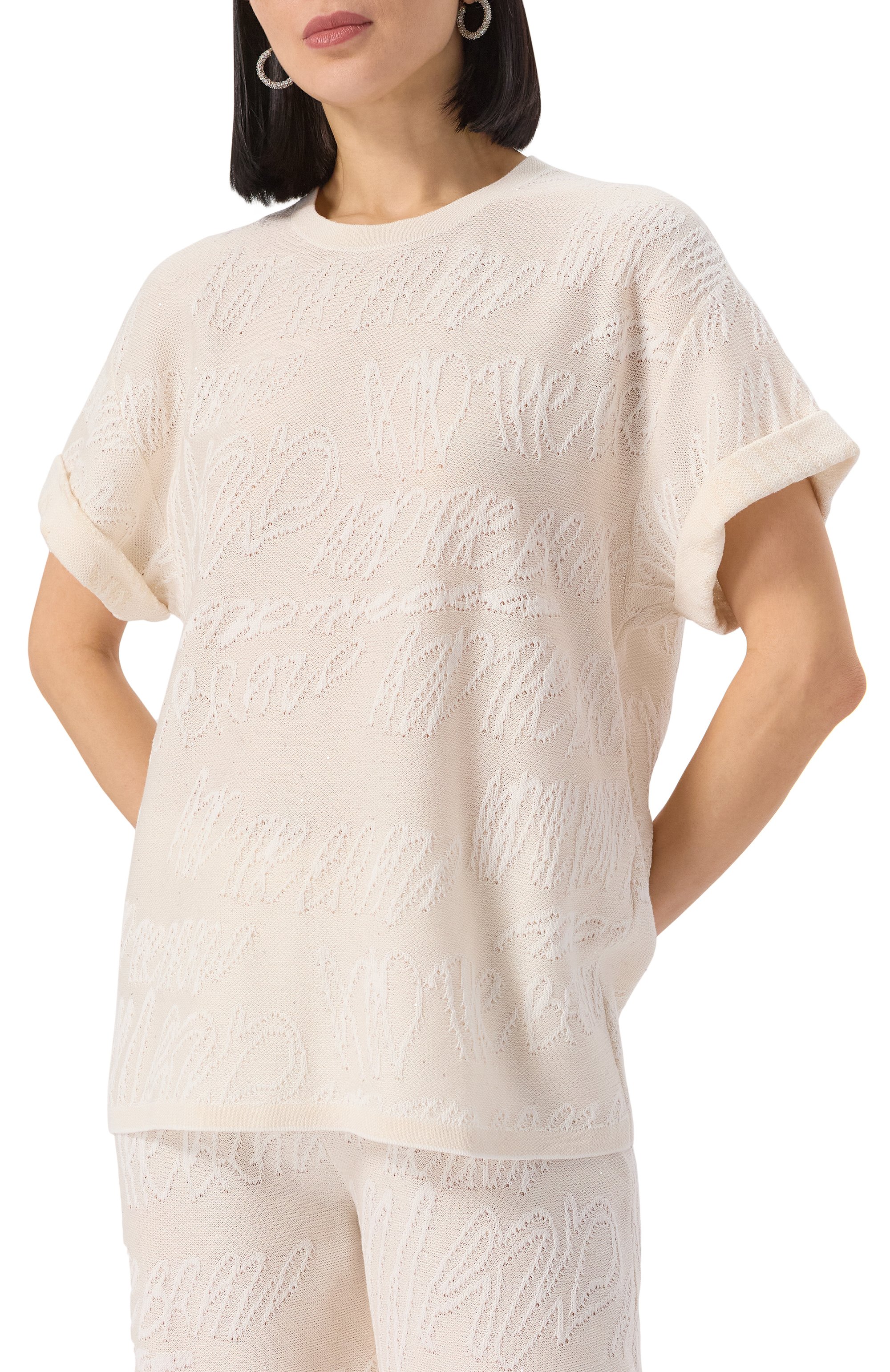 Футболка из хлопка и вискозы AND THE BRAND, арт. S25-TS014S-1204-101, фото 3