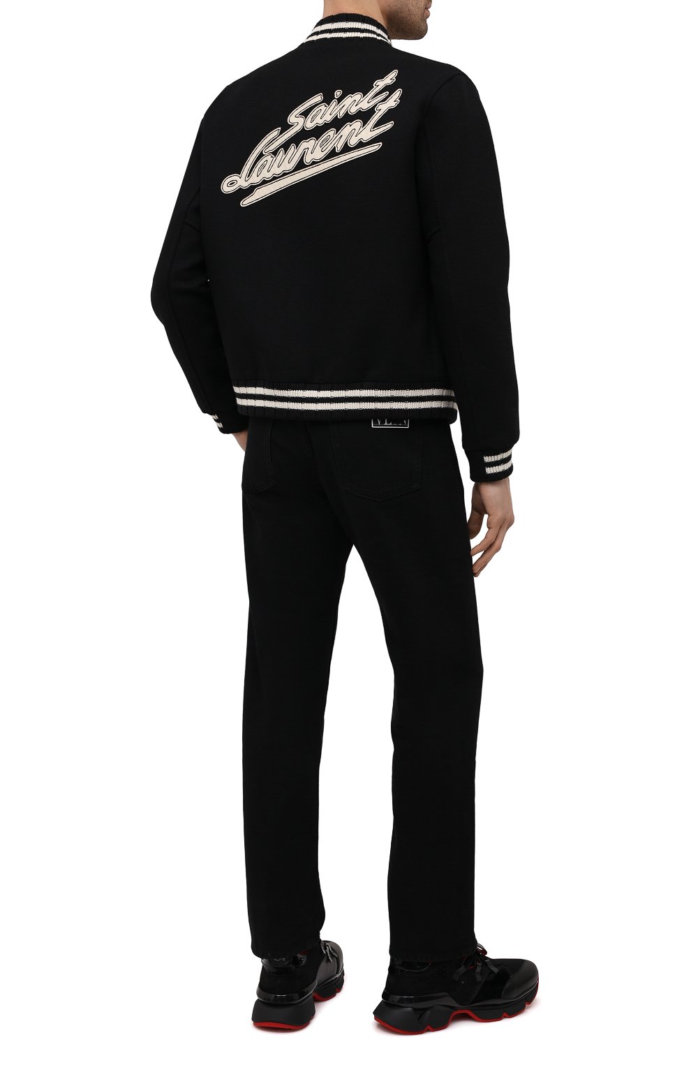 Комбинированные кроссовки rantulow CHRISTIAN LOUBOUTIN, арт. 1200320/RED-RUNNER FLAT, фото 2