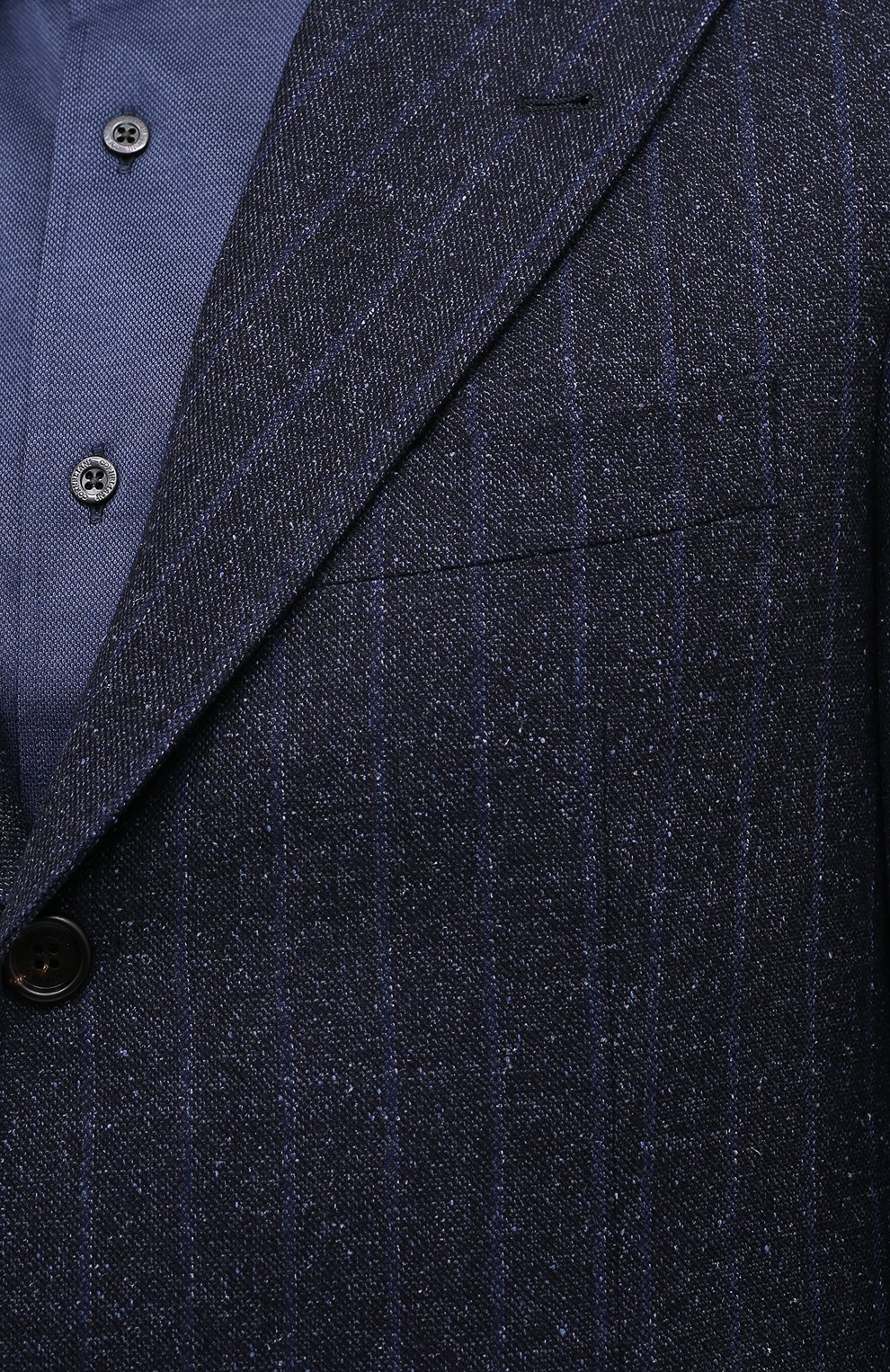 Пиджак из шерсти и шелка BRUNELLO CUCINELLI синего цвета по цене 394000 руб., арт. MQ4307BFD, фото 5 Пиджак из шерсти и шелка BRUNELLO CUCINELLI, арт. MQ4307BFD, фото 5