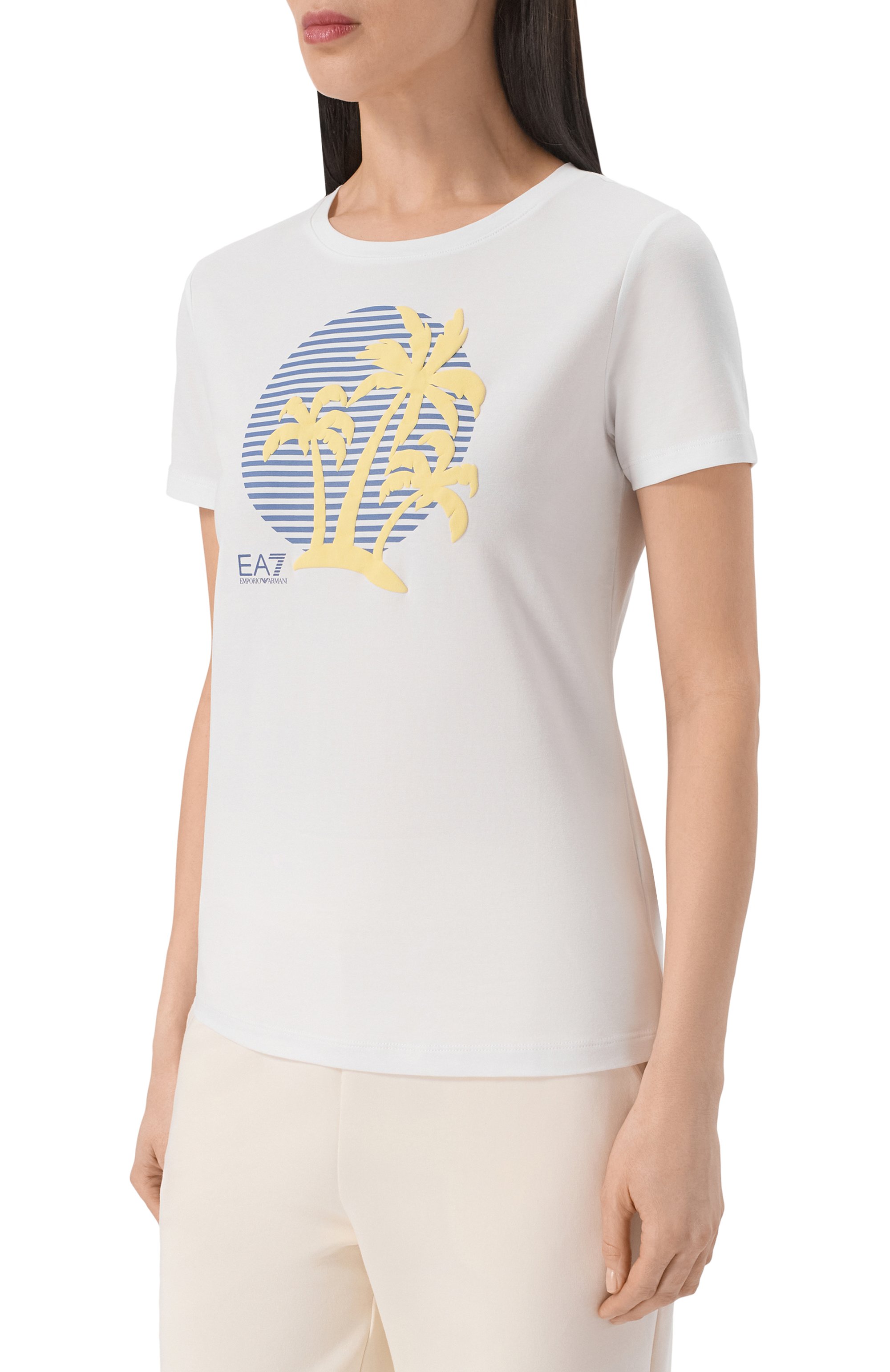 Хлопковая футболка EA7, арт. 7W001022/AF18401, фото 3