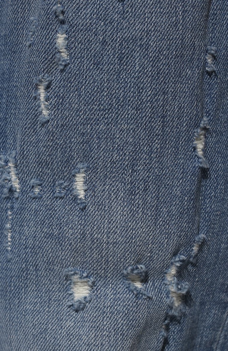 Мужские джинсы slim DOLCE & GABBANA синего цвета, арт. GY07CD/G8EU3 | Фото 5 (Материал внешний: Хлопок, Деним; Кросс-КТ: Деним; Детали: Потертости; Силуэт М (брюки): Прямые; Стили: Панк, Повседневный; Нос: Не проставлено; Автоматизация состава: Проставлено)