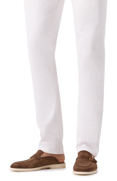 Замшевые сабо malibu SANTONI, арт. MGAG19007TICMEAA, фото 3