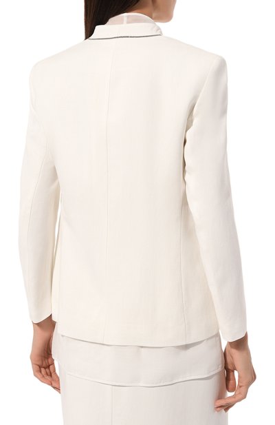 Жакет из вискозы и льна BRUNELLO CUCINELLI, арт. MH1262808, фото 4