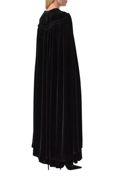 Бархатный кейп GIULIA GURMAN черного цвета по цене 370000 руб., арт. D13, фото 4 Бархатный кейп GIULIA GURMAN, арт. D13, фото 4