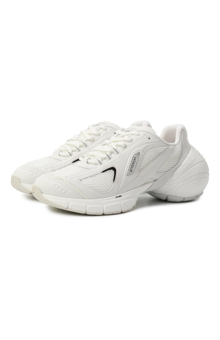 Мужские кроссовки tk-mx runner GIVENCHY белого цвета, арт. BH008MH1FG | Фото 1 (Подошва: Массивная; Материал внешний: Экокожа, Текстиль; Материал внутренний: Текстиль; Материал утеплителя: Без утеплителя; Стили: Классический; Кросс-КТ: Низкие)