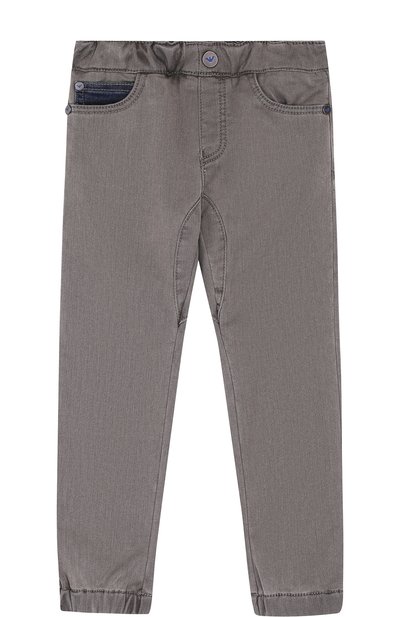 Джинсы с эластичным поясом и манжетами ARMANI JUNIOR, арт. 6YHJ12/4DEDZ, фото 1