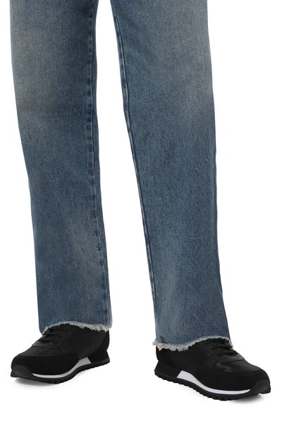 Комбинированные кроссовки parkour BOSS черного цвета по цене 29850 руб., арт. 50498133, фото 3 Комбинированные кроссовки parkour BOSS, арт. 50498133, фото 3