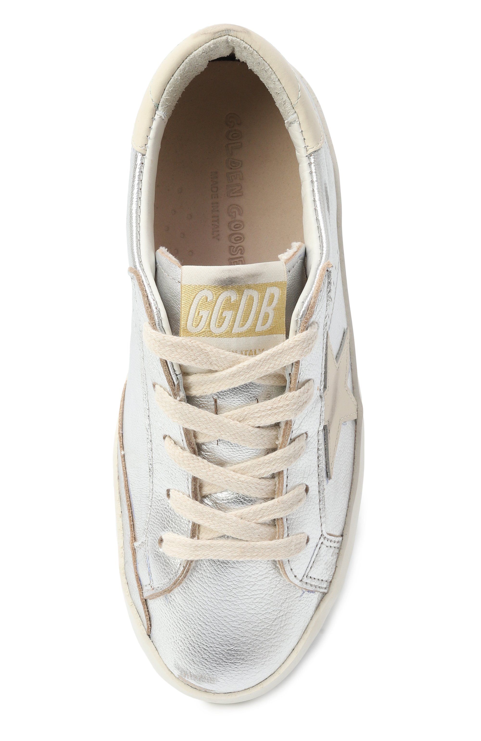 Кожаные кеды super-star GOLDEN GOOSE DELUXE BRAND, арт. GYF00101.F006759, фото 4