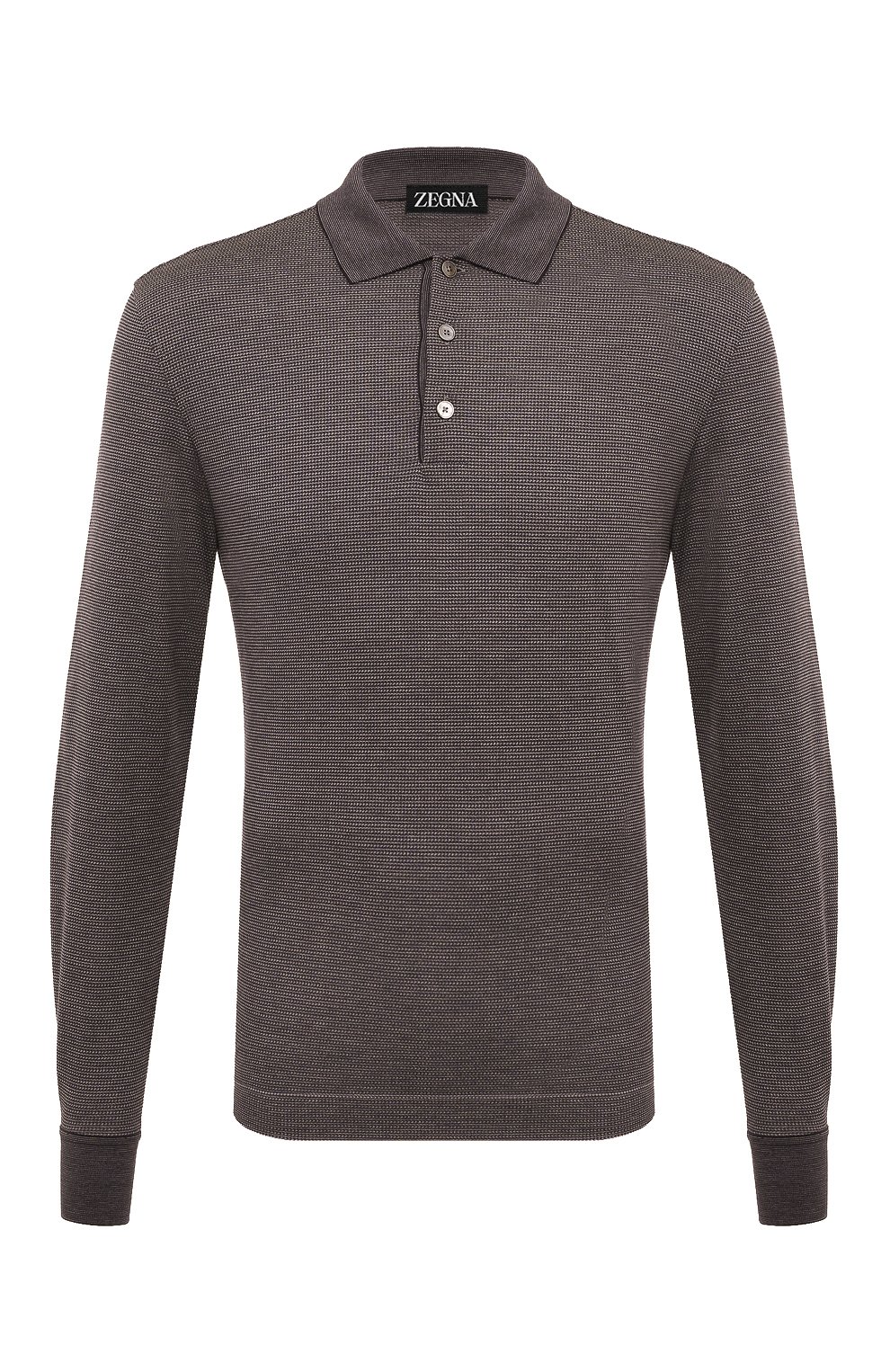 Поло из хлопка и шелка ZEGNA, арт. UC381A6/C748, фото 1