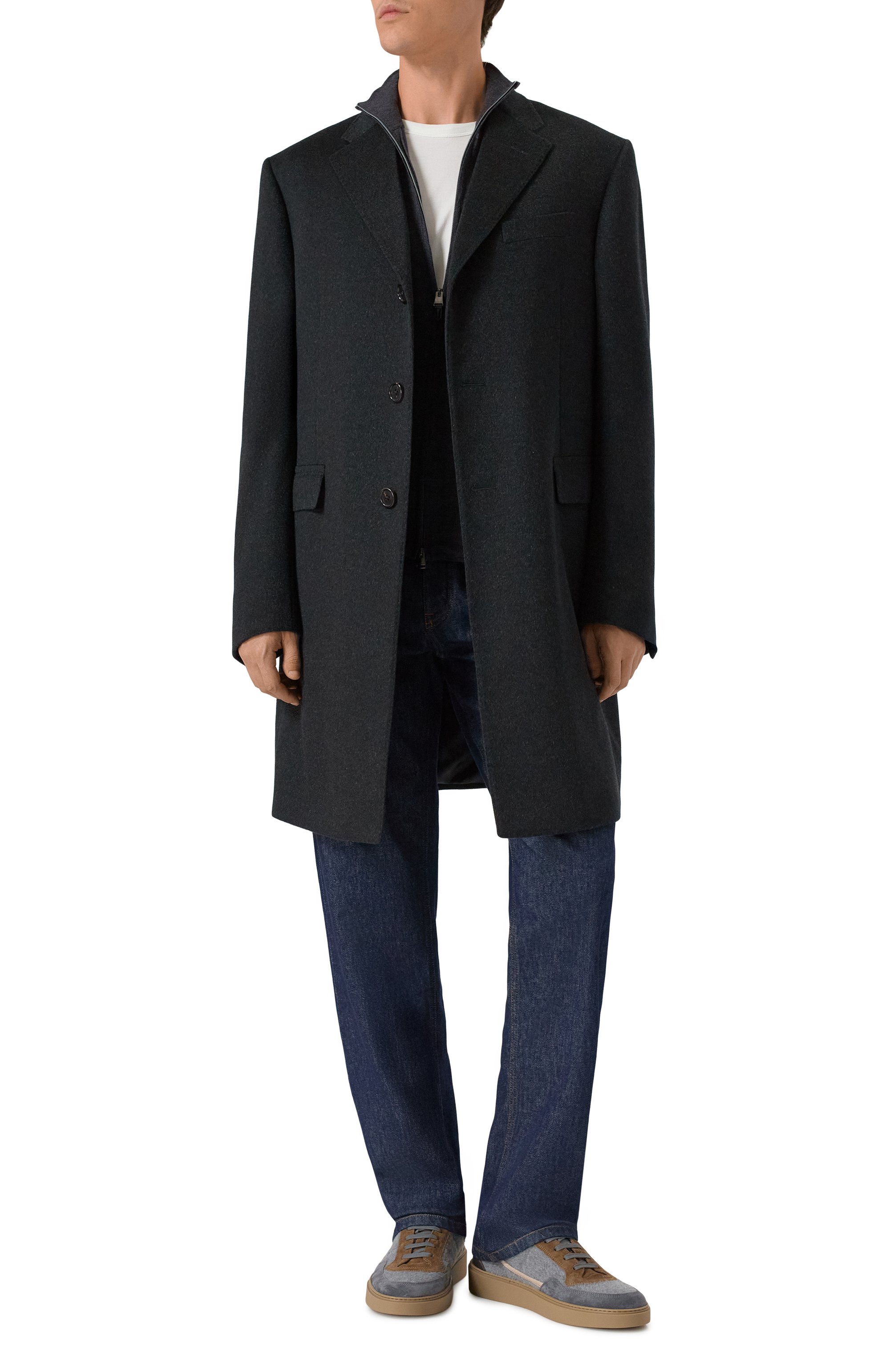 Комбинированные кеды CAMERLENGO серого цвета по цене 54750 руб., арт. 16874/M0NTECARL0 LANA, фото 2 Комбинированные кеды CAMERLENGO, арт. 16874/M0NTECARL0 LANA, фото 2