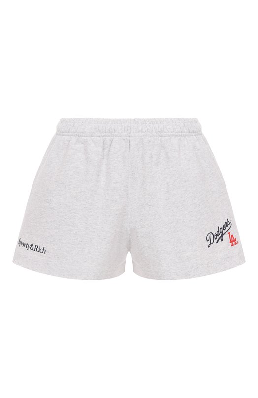 Хлопковые шорты Sporty and Rich SH037627666GY03 Серый SH037627666GY03