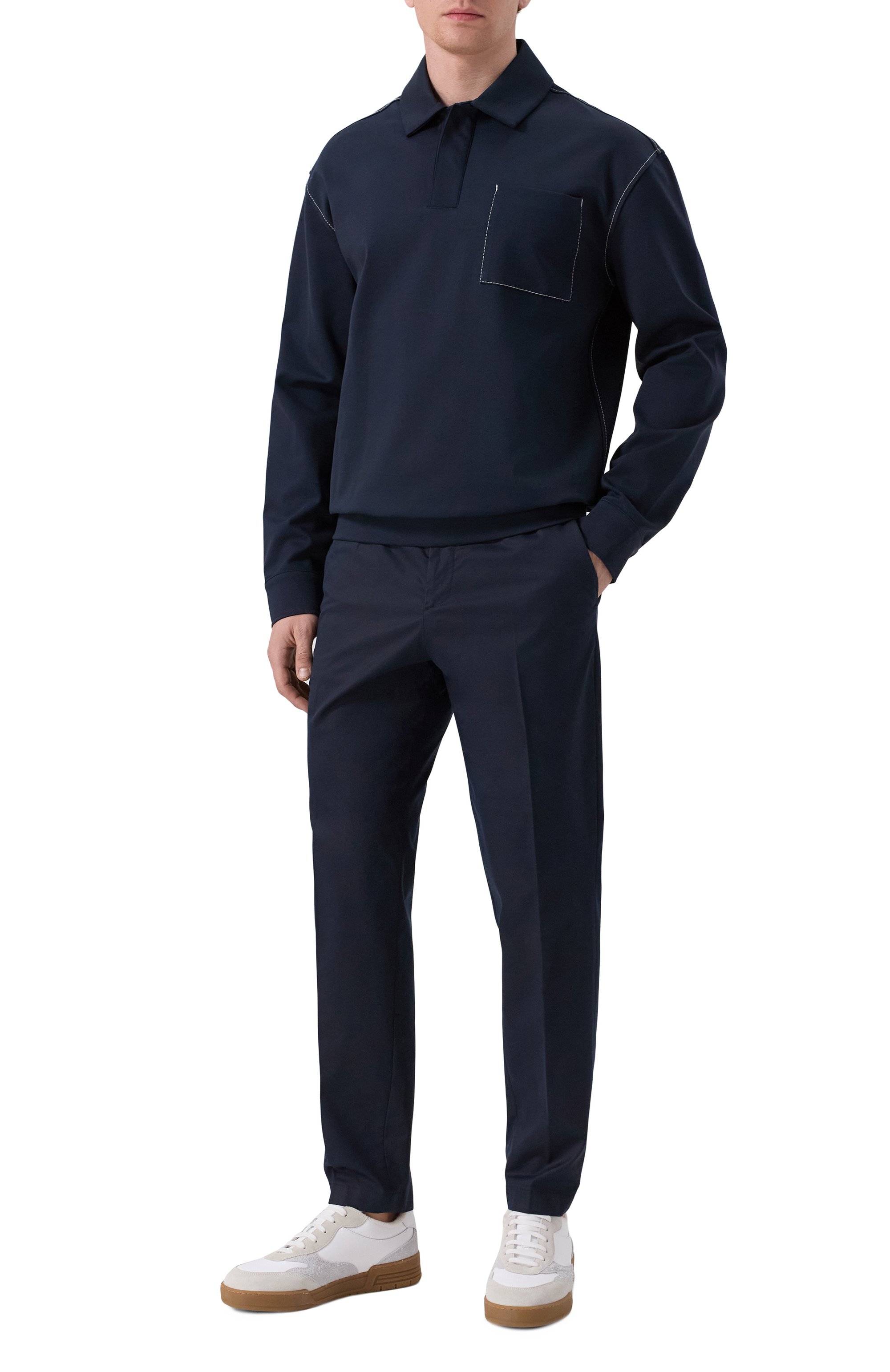 Брюки из лиоцелла и хлопка BOSS, арт. 50544005, фото 2