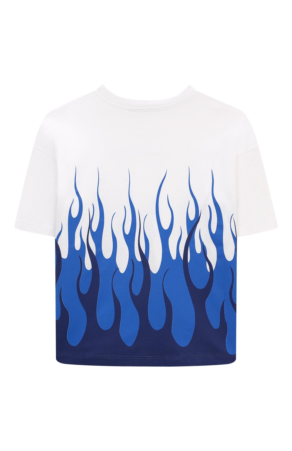 Хлопковая футболка VISION OF SUPER синего цвета по цене 6610 руб., арт. TSV4101J, фото 2 Хлопковая футболка VISION OF SUPER, арт. TSV4101J, фото 2