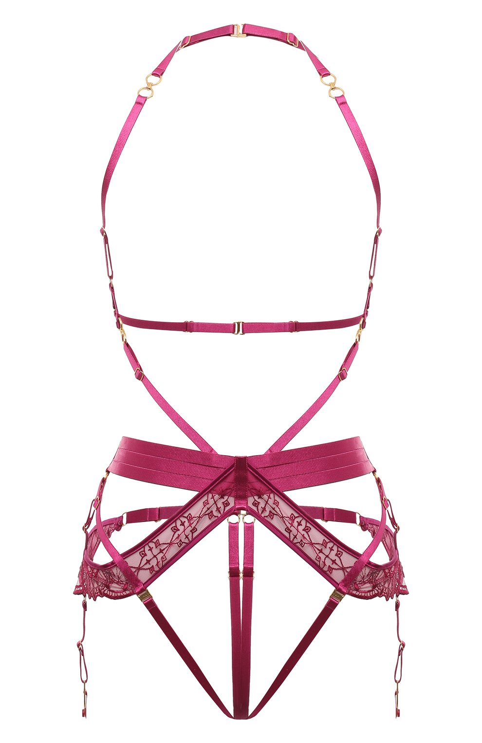 Пояс для чулок BORDELLE малинового цвета по цене 67300 руб., арт. MARI SUSPENDER HARNESS, фото 1 Пояс для чулок BORDELLE, арт. MARI SUSPENDER HARNESS, фото 1