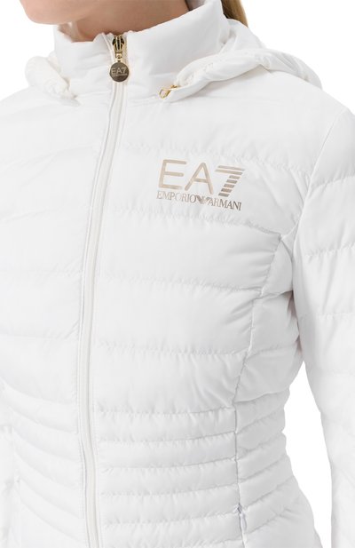 Утепленная куртка EA7 белого цвета по цене 20950 руб., арт. 8NTB23/TNF8Z, фото 5 Утепленная куртка EA7, арт. 8NTB23/TNF8Z, фото 5