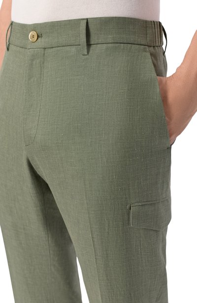 Брюки-карго изо льна и шерсти STEFANO RICCI, арт. M1T6100142/B127HA, фото 5