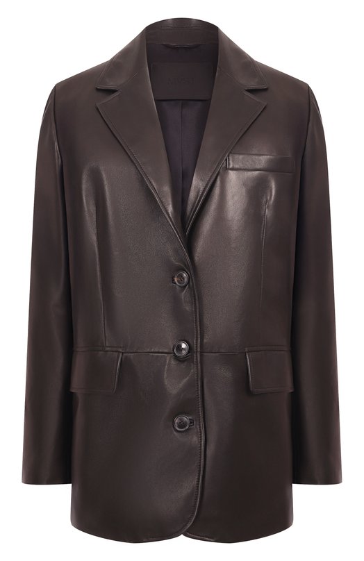 Кожаный жакет MVST M25.1PW.L009/NAPPA CREAM Чёрный M25.1PW.L009/NAPPA CREAM