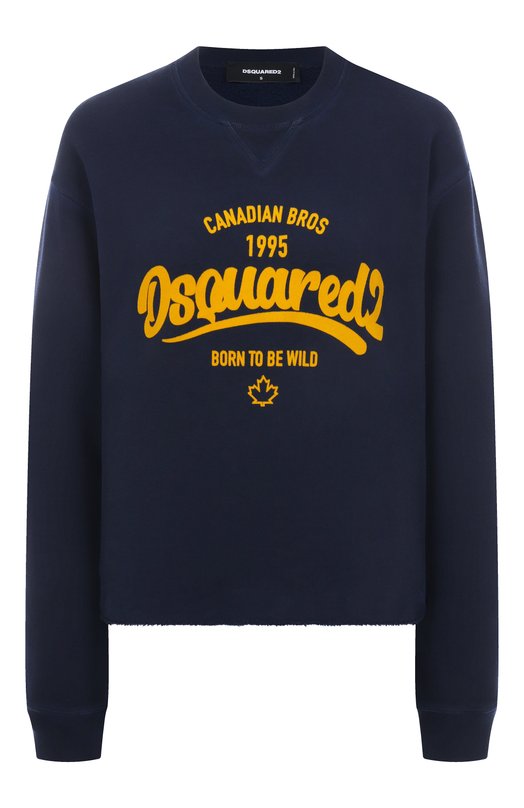 Хлопковый свитшот Dsquared2 S75GU0600/S25030 Синий S75GU0600/S25030
