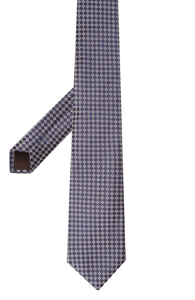 Шелковый галстук CANALI синего цвета по цене 19950 руб., арт. 18/HJ04241, фото 3 Шелковый галстук CANALI, арт. 18/HJ04241, фото 3