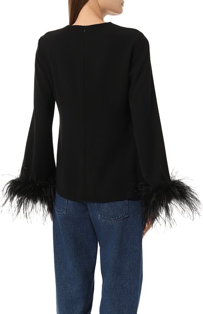 Блузка с отделкой перьями P.A.R.O.S.H., арт. D313048P, фото 4