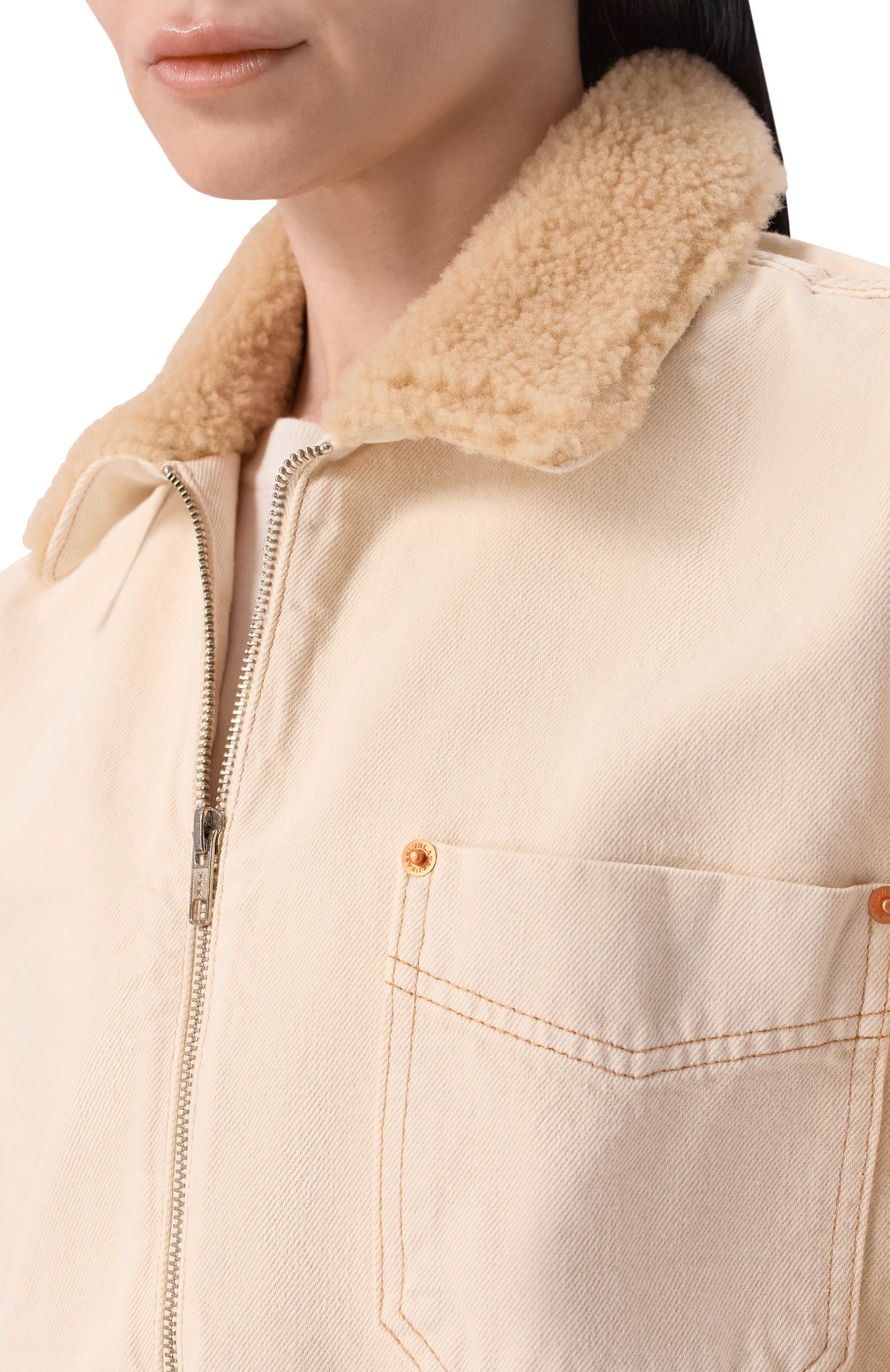 Джинсовая куртка casey square worker SLVRLAKE, арт. CATK407PWECR, фото 5