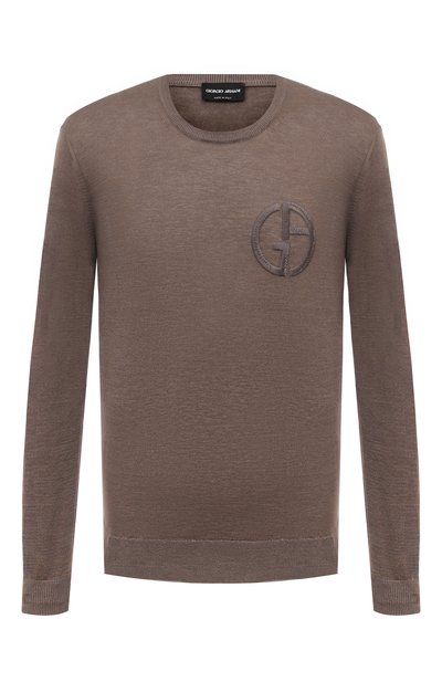 Мужской джемпер изо льна и шелка GIORGIO ARMANI, арт. 3DSMB2/SMB2Z