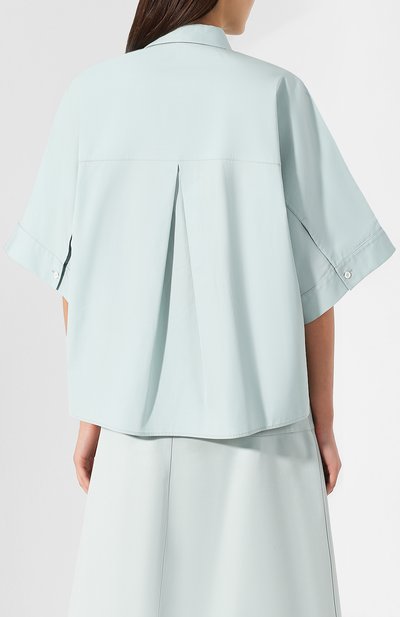 Хлопковая рубашка JIL SANDER NAVY, арт. JNWM6003A/JM2442, фото 4