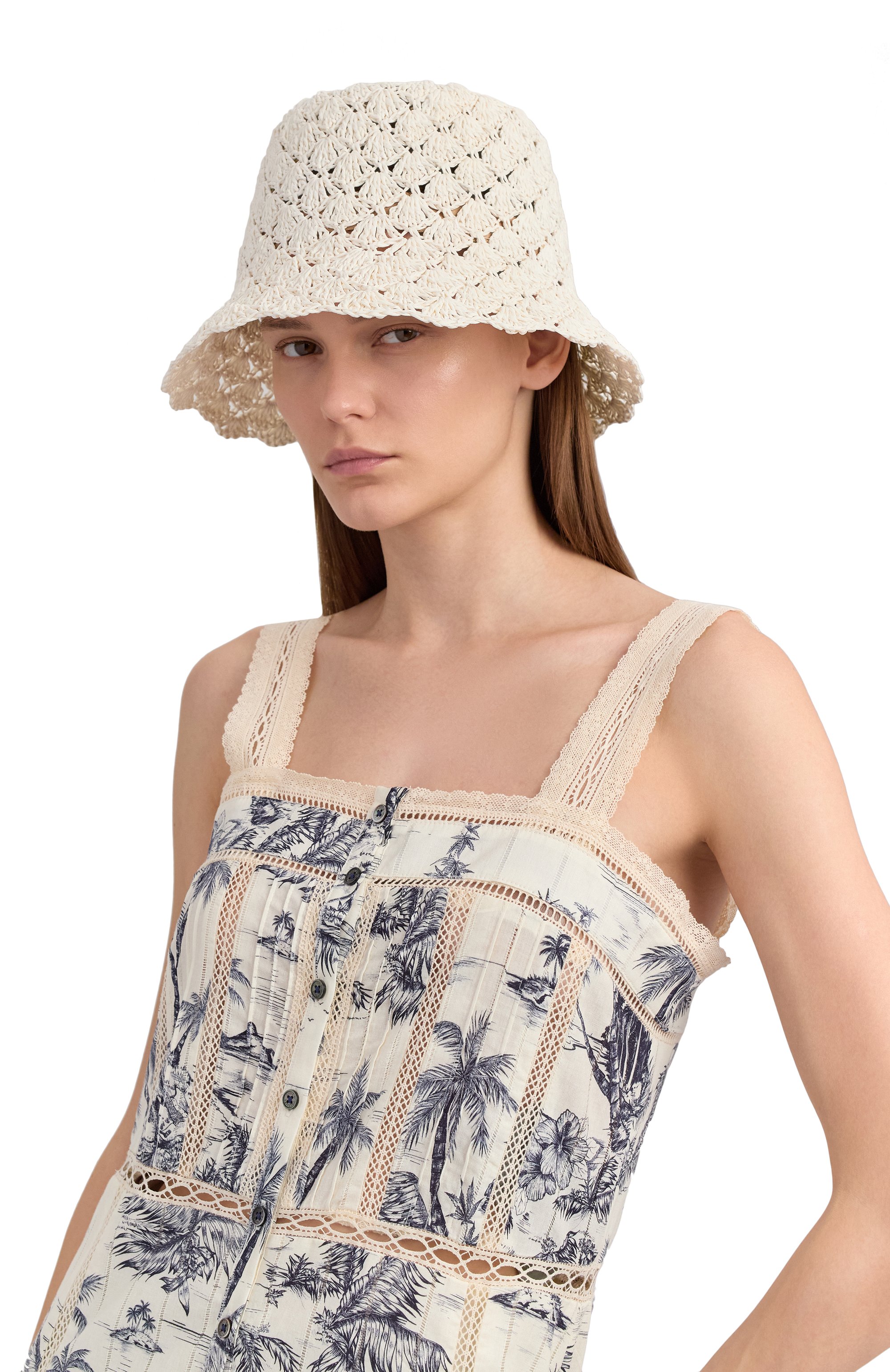 Панама FETISH молочного цвета по цене 25000 руб., арт. WP25, фото 2 Панама FETISH, арт. WP25, фото 2