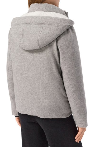 Пуховик из шерсти и кашемира KITON, арт. D54658K0553G01, фото 4