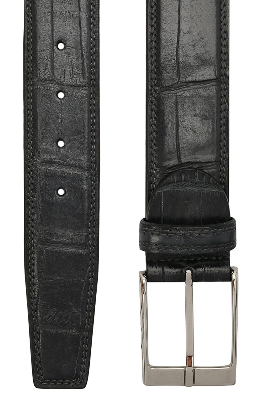 Ремень из кожи крокодила BARRETT, арт. 81B537.66/C0CC0DRILL0 CREAM/CNIL, фото 3