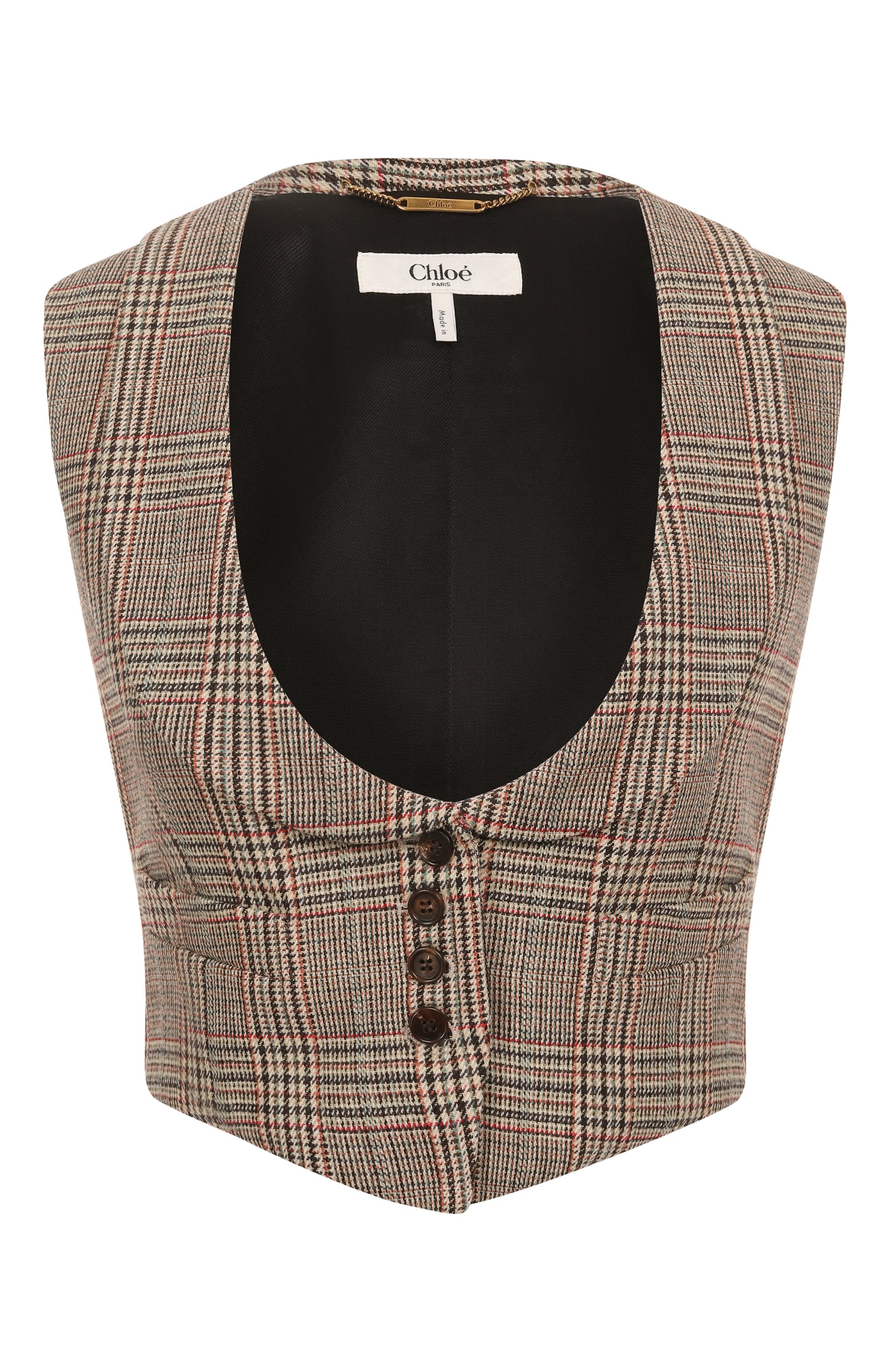 Шерстяной жилет CHLOÉ, арт. CH25SGI01304, фото 1