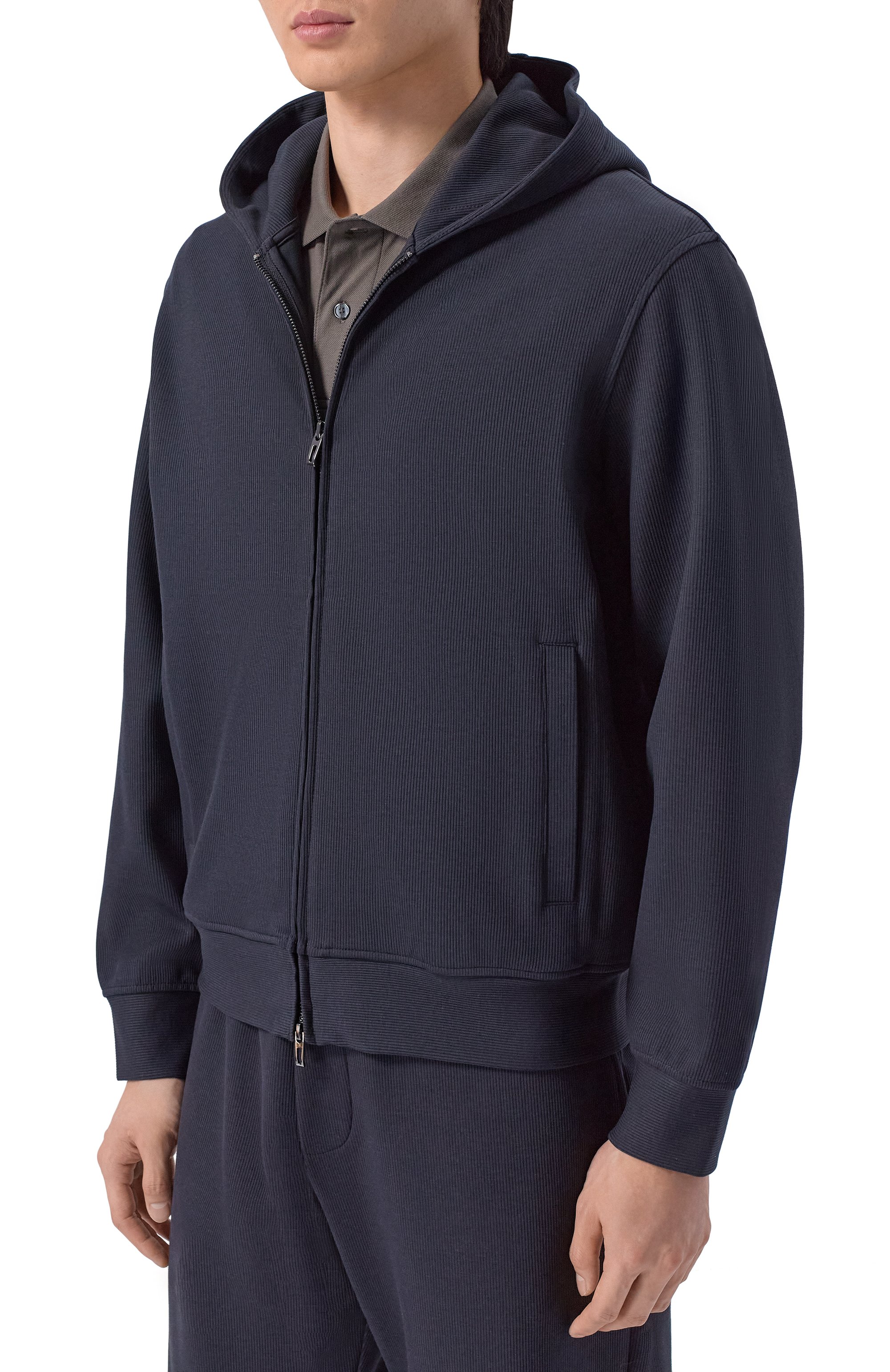 Толстовка из хлопка и лиоцелла EMPORIO ARMANI, арт. EM004513/AF13700, фото 3