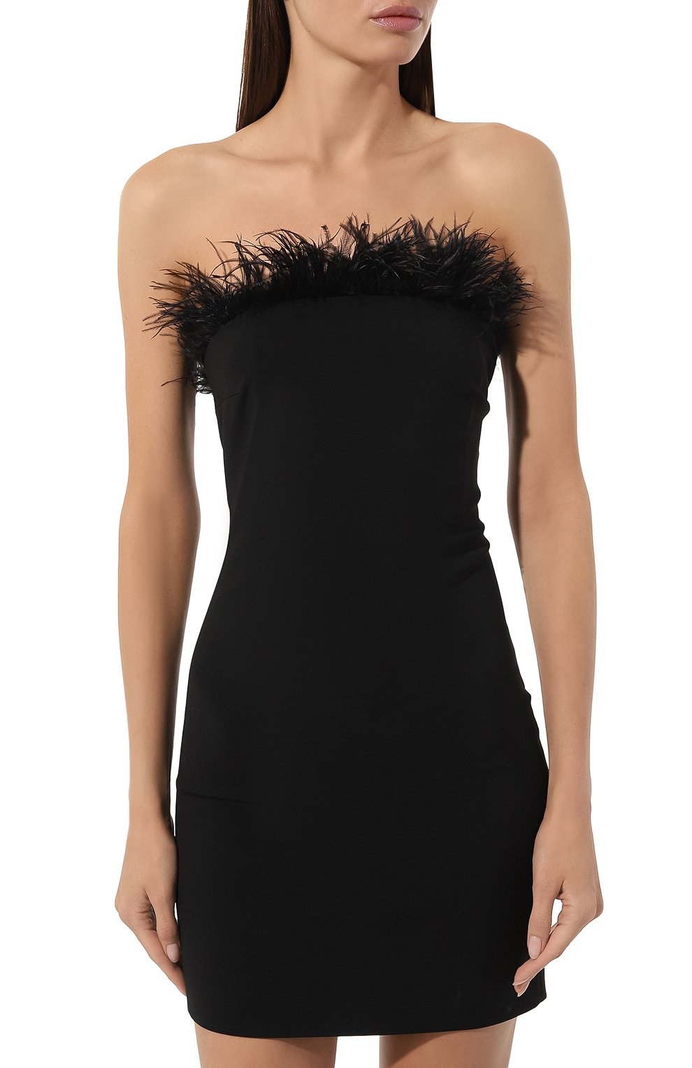 Платье с отделкой перьями PATRIZIA PEPE, арт. 8A1227_A6F5, фото 3
