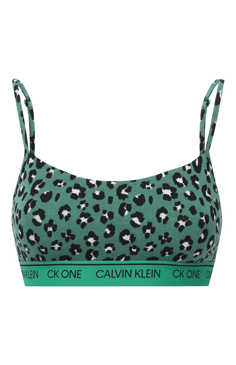 Бра-топ CALVIN KLEIN зеленого цвета по цене 3995 руб., арт. QF5727E, фото 1 Бра-топ CALVIN KLEIN, арт. QF5727E, фото 1