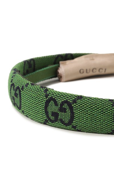Ободок для волос GUCCI зеленого цвета по цене 27900 руб., арт. 656507 4HG61, фото 4 Ободок для волос GUCCI, арт. 656507 4HG61, фото 4