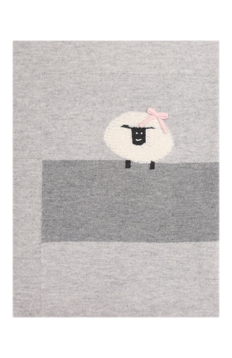 Шерстяное одеяло BABY T серого цвета по цене 14950 руб., арт. 21AI172C0, фото 4 Шерстяное одеяло BABY T, арт. 21AI172C0, фото 4