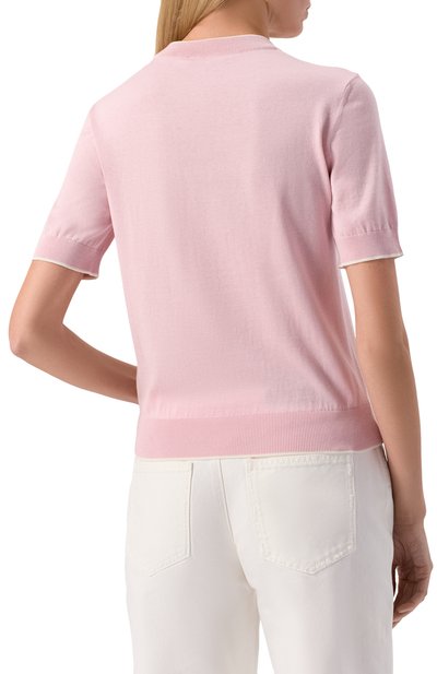 Пуловер из шелка и хлопка BALMAIN, арт. FF1KA115/KI86, фото 4