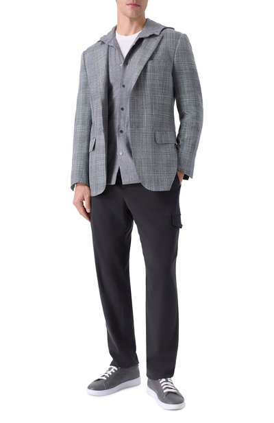 Пиджак из шерсти и шелка KITON, арт. UG81K0637A, фото 3