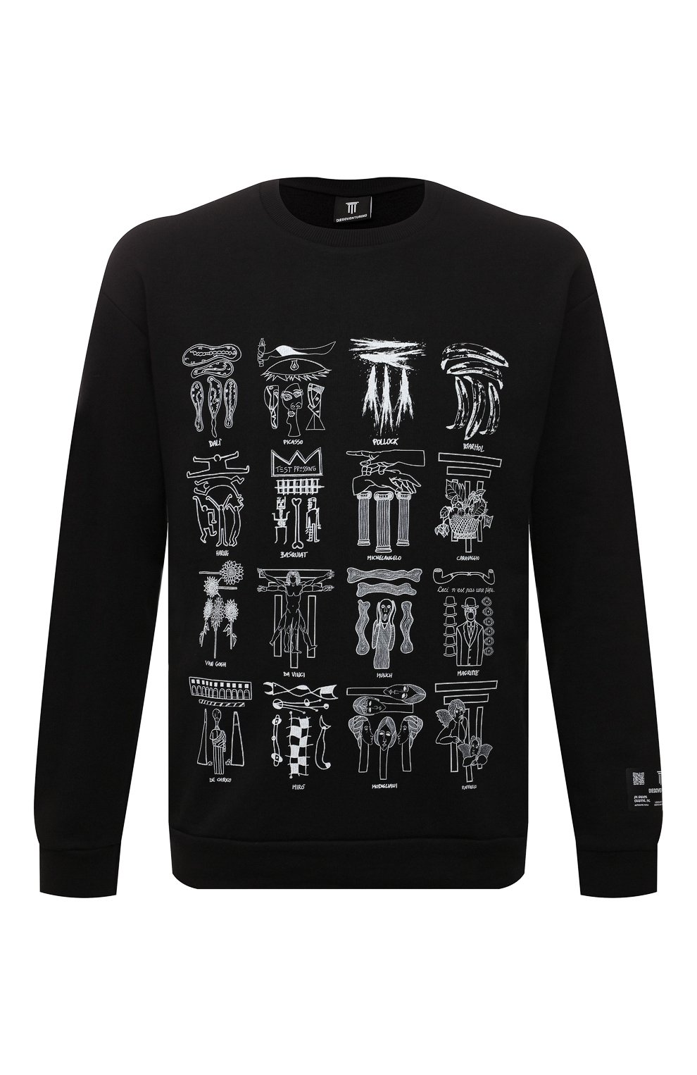 Хлопковый свитшот DIEGO VENTURINO, арт. SS22-DV FLG LHIB, фото 1