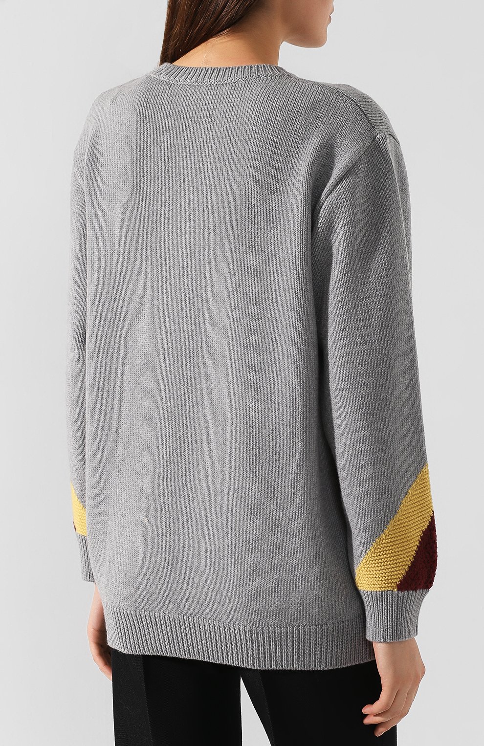 Шерстяной свитер STELLA MCCARTNEY серого цвета по цене 64700 руб., арт. 575300/S2101, фото 4 Шерстяной свитер STELLA MCCARTNEY, арт. 575300/S2101, фото 4