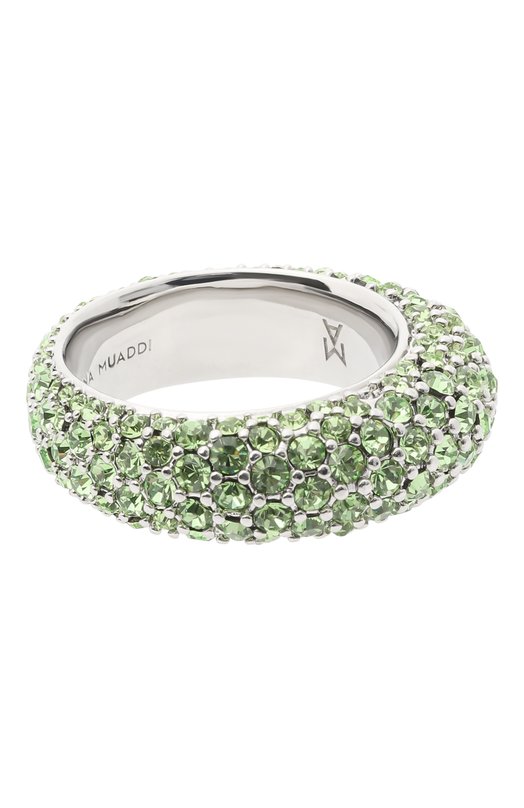 Кольцо Cameron Amina Muaddi CAMER0N RING Зелёный CAMER0N RING