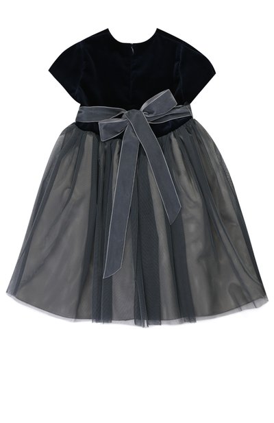 Многослойное платье с поясом на завышенной талии и бантом с декором CAF, арт. 315-VL/6A-8A, фото 2