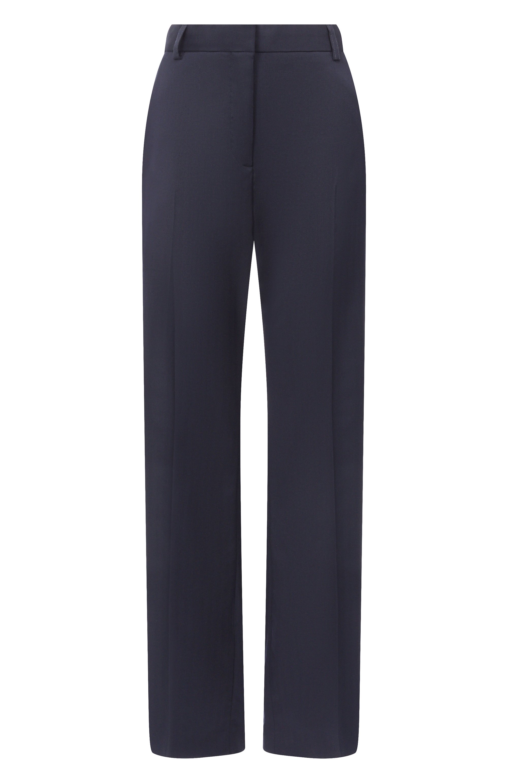 Шерстяные брюки THE KOOPLES темно-синего цвета по цене 36400 руб., арт. FPAN31152K, фото 1 Шерстяные брюки THE KOOPLES, арт. FPAN31152K, фото 1