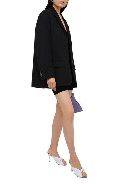 Кожаные мюли drapy BALENCIAGA, арт. 617574/WA2M0, фото 2