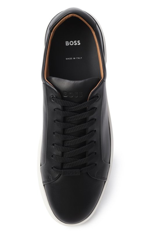 Кожаные кеды Gary BOSS 50536841 Чёрный  50536841 Фото 5