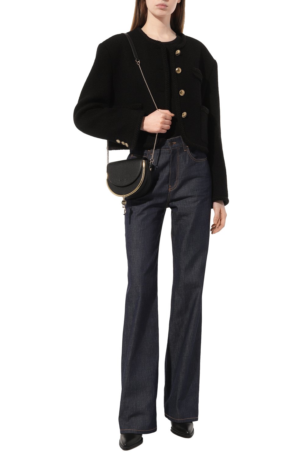 Сумка mara SEE BY CHLOÉ черного цвета по цене 58300 руб., арт. CHS20USA57388001, фото 7 Сумка mara SEE BY CHLOÉ, арт. CHS20USA57388001, фото 7