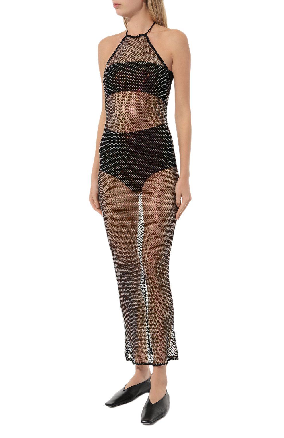 Платье с отделкой стразами PARAMIDONNA, арт. SS24SABL, фото 3